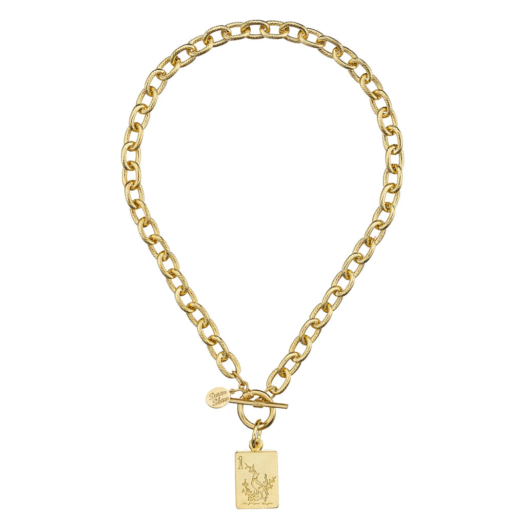 Bird Bam Mahjong Toggle Necklace