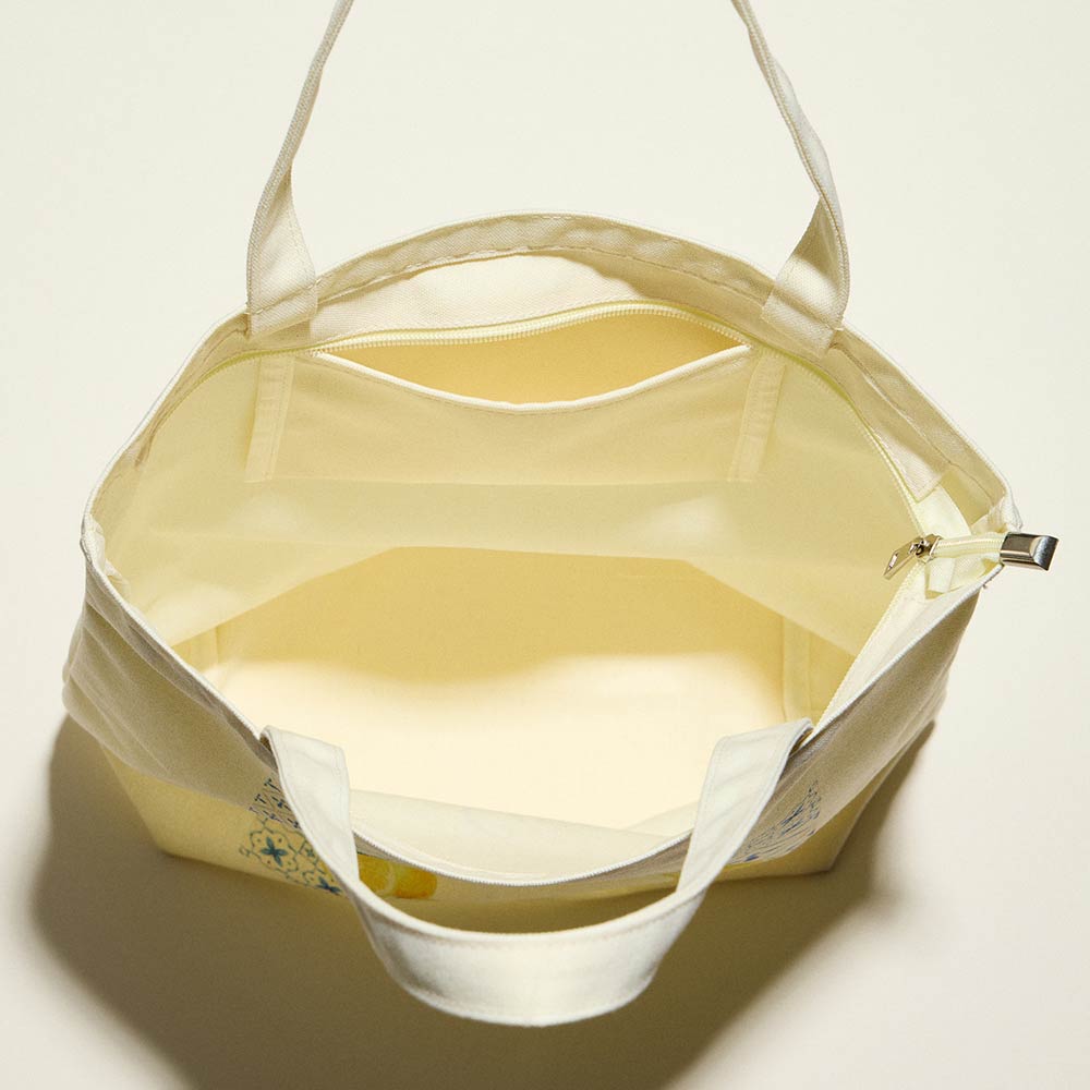Ciao Bella Lemon Print Tote Bag