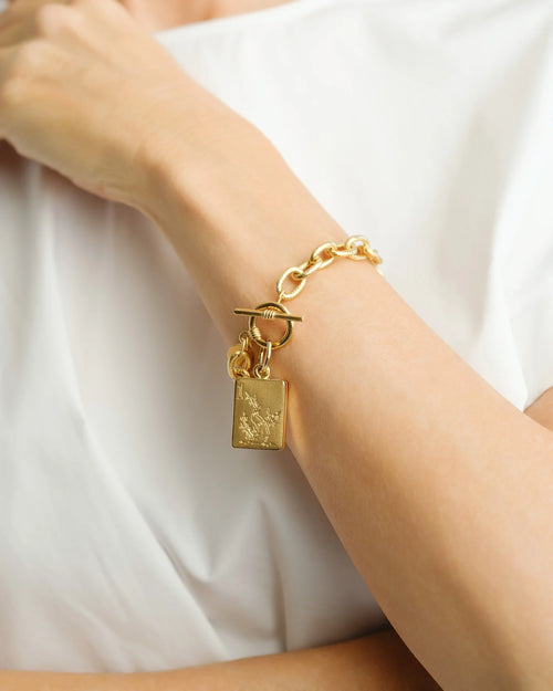Bird Bam Mahjong Toggle Bracelet