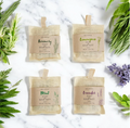 EXFOLIATING JUTE BATH MITT WITH ESSENTIAL OIL SOAP