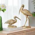 Vintage Resin Ibis Sculpture