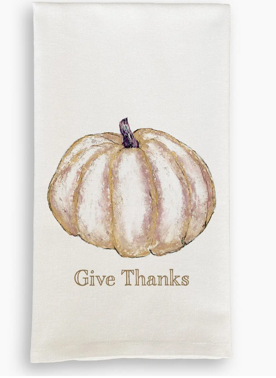 Gold Pumpkin Dish Towel