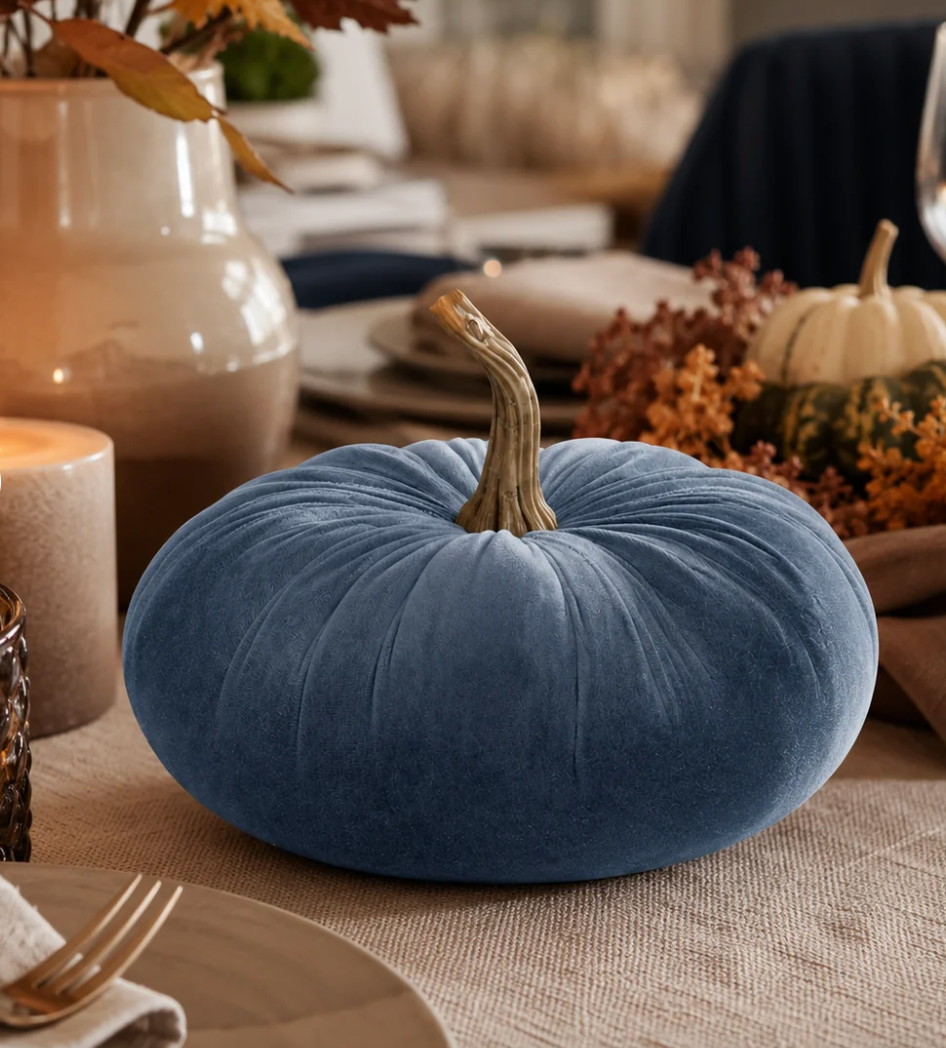 Blue Velvet Pumpkin