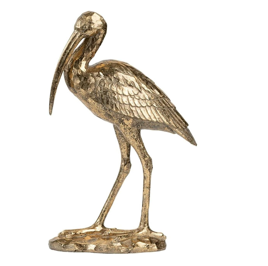 Vintage Resin Ibis Sculpture