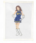 Golden Blue (Brunette) Needle Point Kit