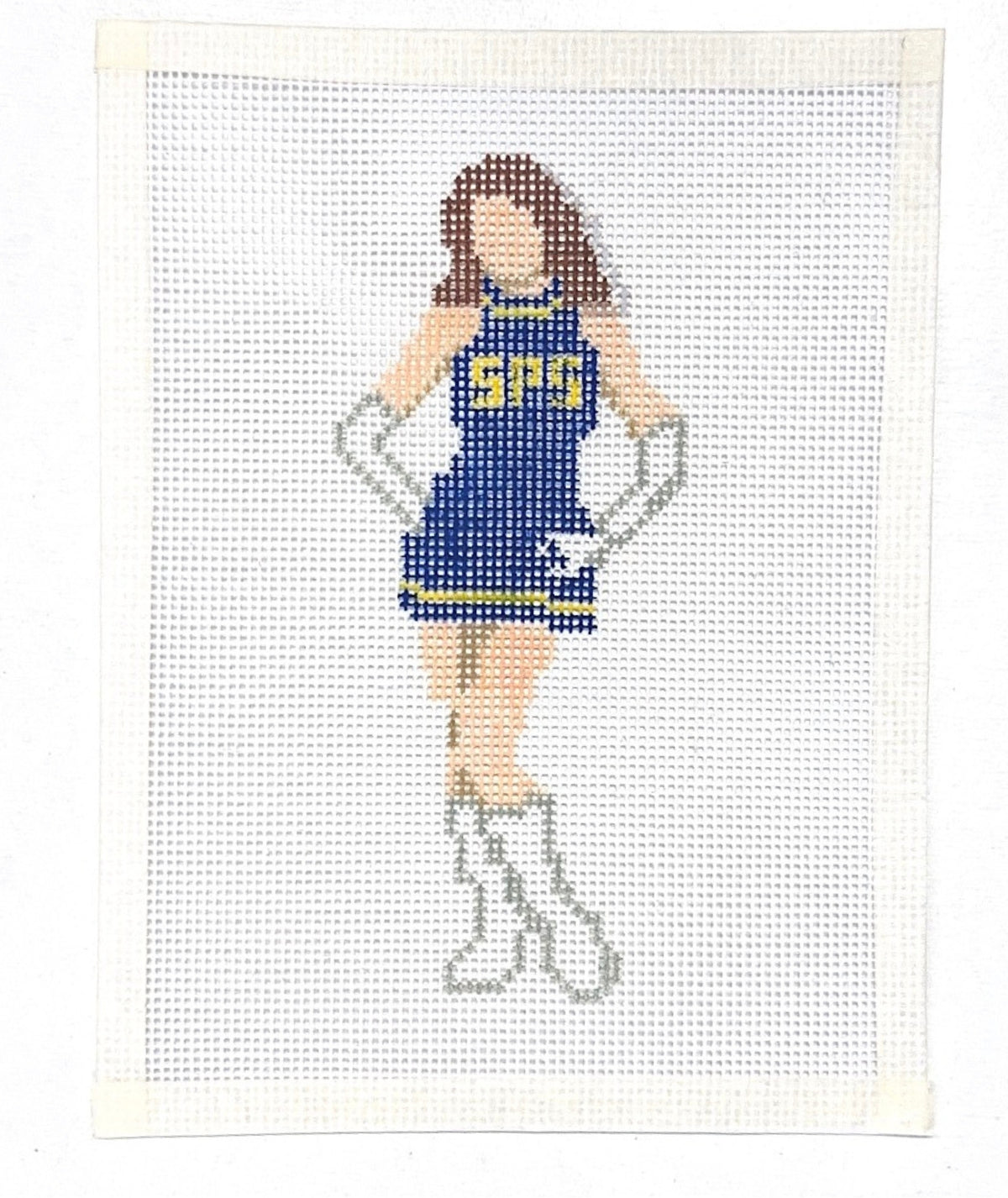 Golden Blue (Brunette) Needle Point Kit
