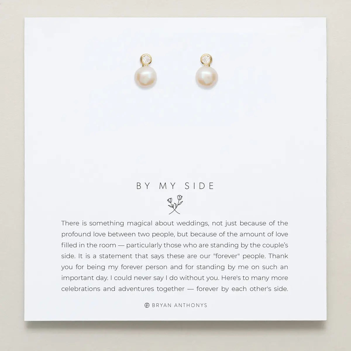 By My Side Pearl Studs